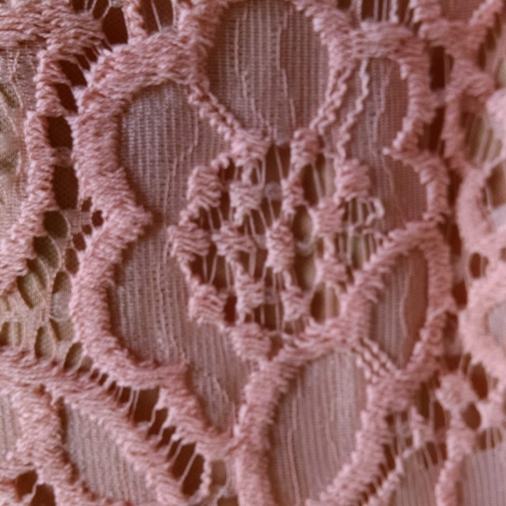 Peach lace fit and flare dress - Picture 6 of 7